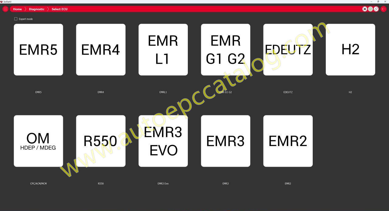 Serdia4.0 v.20.0_ECUs