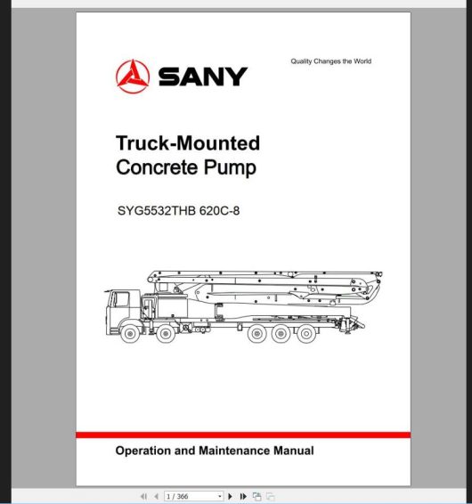 SANY Machine Workshop Manual PDF English Collection (3)