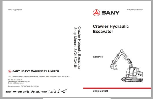 SANY Machinery Parts Book Diagram Service Manual PDF (4)