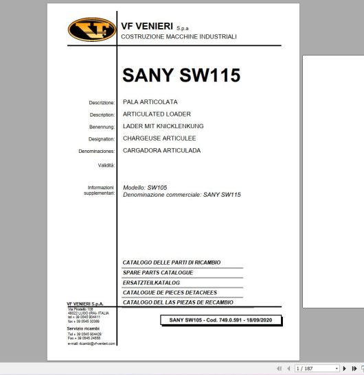 SANY Machinery Parts Book Diagram Service Manual PDF (5)