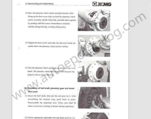 XCMG Machine Parts Book Workshop Manual PDF (6)