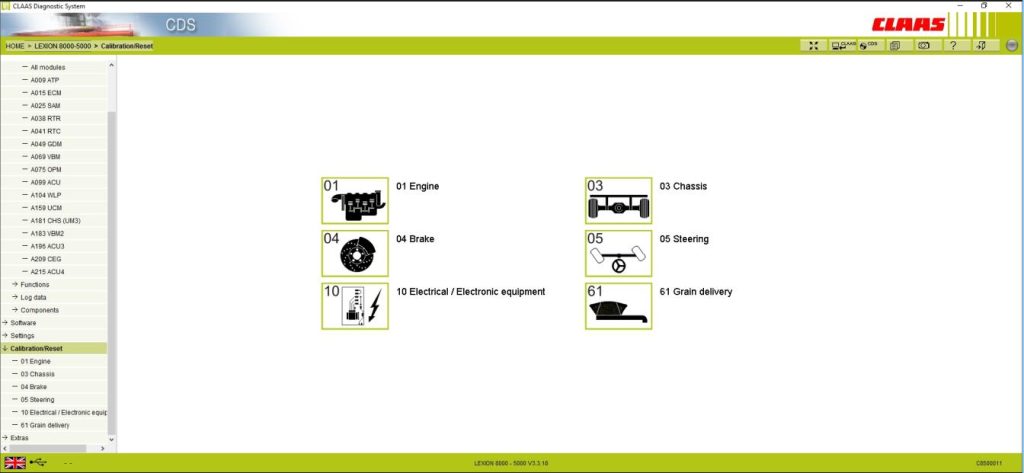 [05.2021] CLAAS CDS 7.5 Diagnostic System Development Level