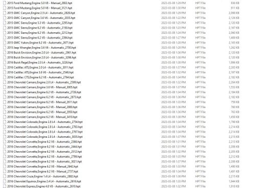 HPTuner ECU Tuning hpt Files Collection Download 1997-2018 (5)