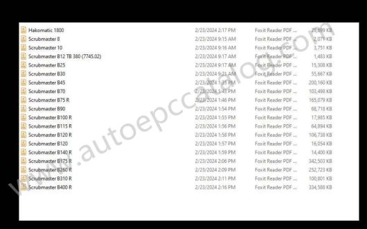 2023 Hako Machine EPC Spare Parts Catalog PDF Collection (4)