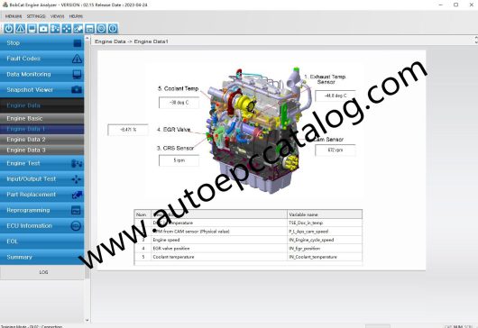 Bobcat Engine Analyzer ECU DCU Diagnostic Software (6)