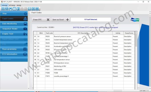 Doosan DDT T3 EDC7 EDC17 Diagnostic Software (3)