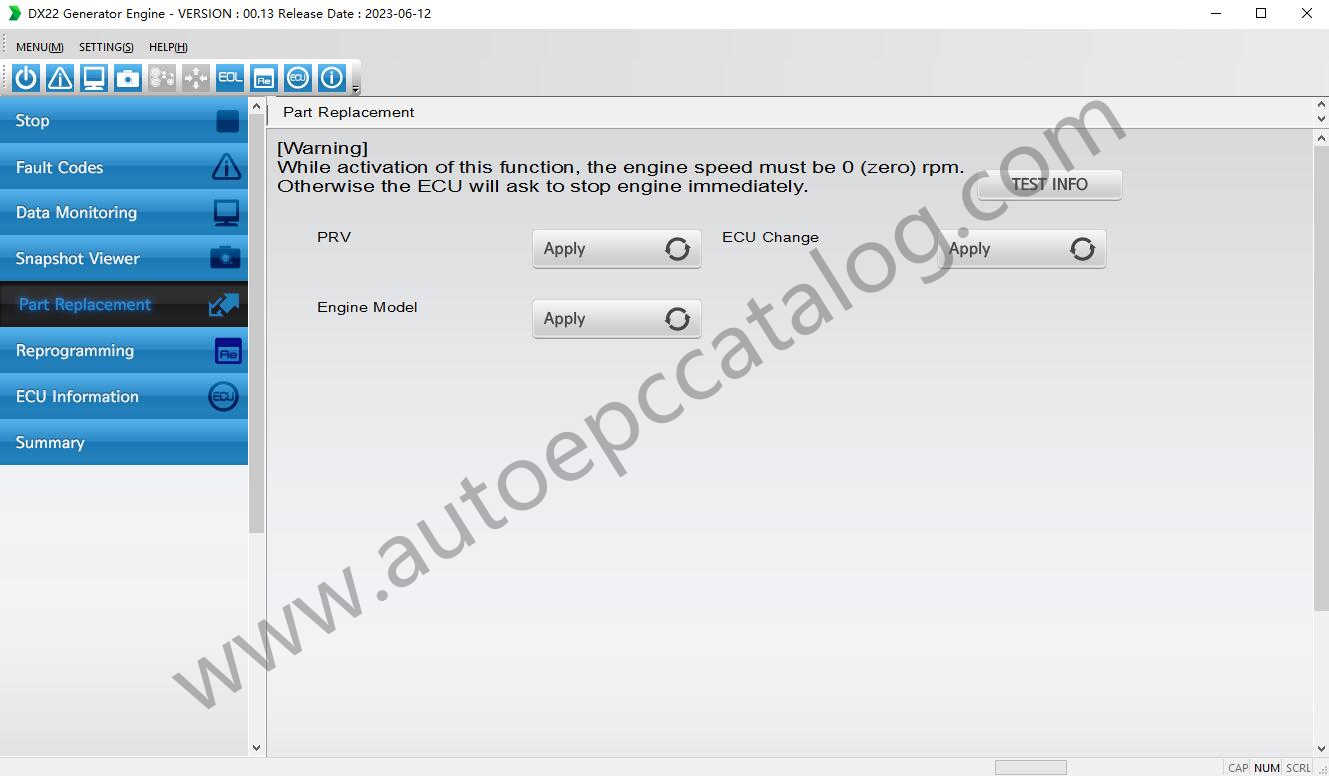 [06.2023] Doosan DX22 Generator Engine Diagnostic Software