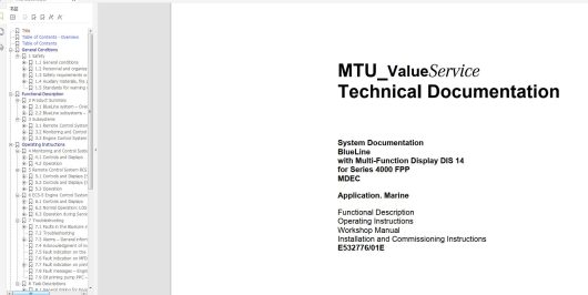 MTU Series 4000 FPP MDEC Marine Blueline System Technical Documentation (1)