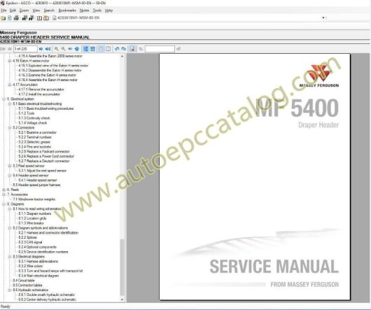 Massey Ferguson AG UK EU Europe Parts Catalog+Workshop Service (6)