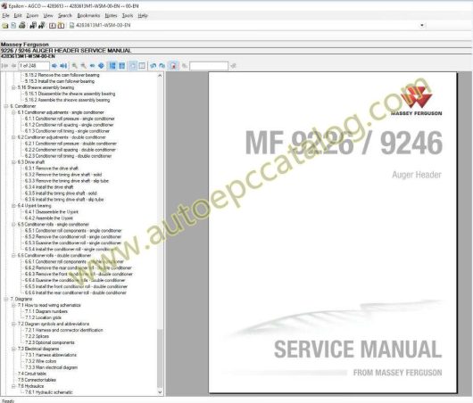 Massey Ferguson AG UK EU Europe Parts Catalog+Workshop Service (8)