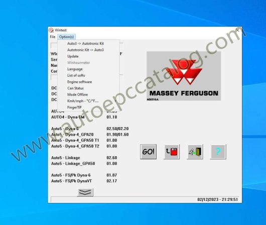 Massey Ferguson Wintest V2.20.10 Diagnostic Software (4)