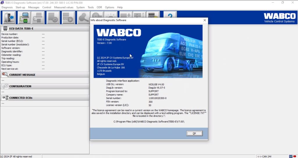 [12.2024] WABCO TEBS-E 7.0 Diagnostic Software Trailer Electronic ...