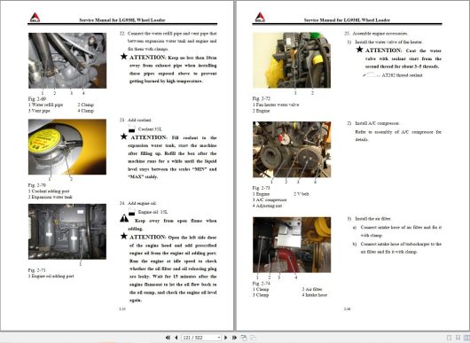 SDLG LG938L Wheel Loader Workshop Service Manual Electric and Hydraulic Diagrams (2)