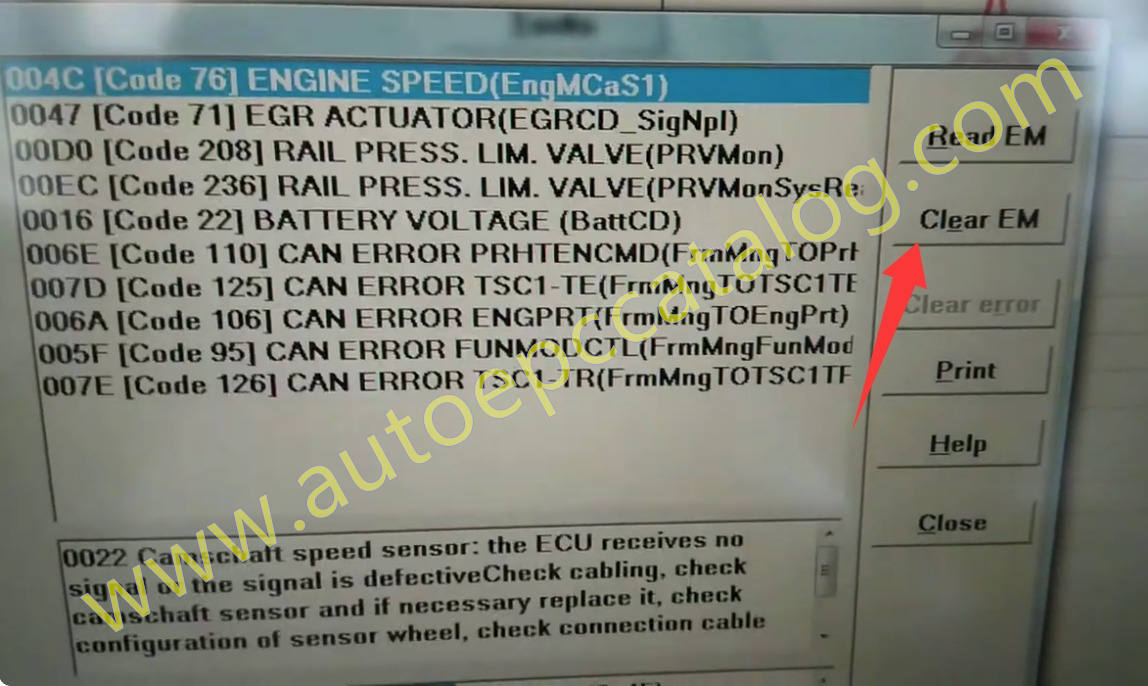 Deutz TCD 2015 V08 Engine ECU 4214432 Error Clear By HSlight II (3)