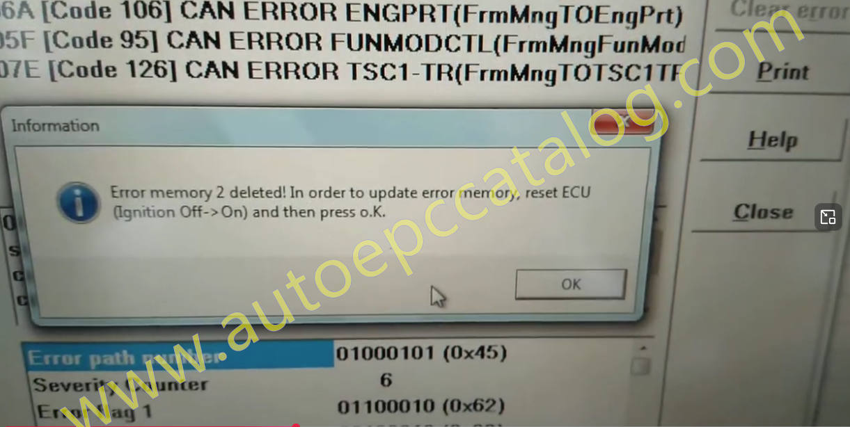 Deutz TCD 2015 V08 Engine ECU 4214432 Error Clear By HSlight II (4)
