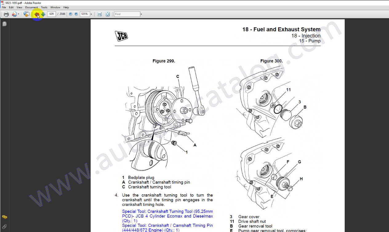 JCB Heavy Duty Machine Service Manual 2018 PDF Collection (6)