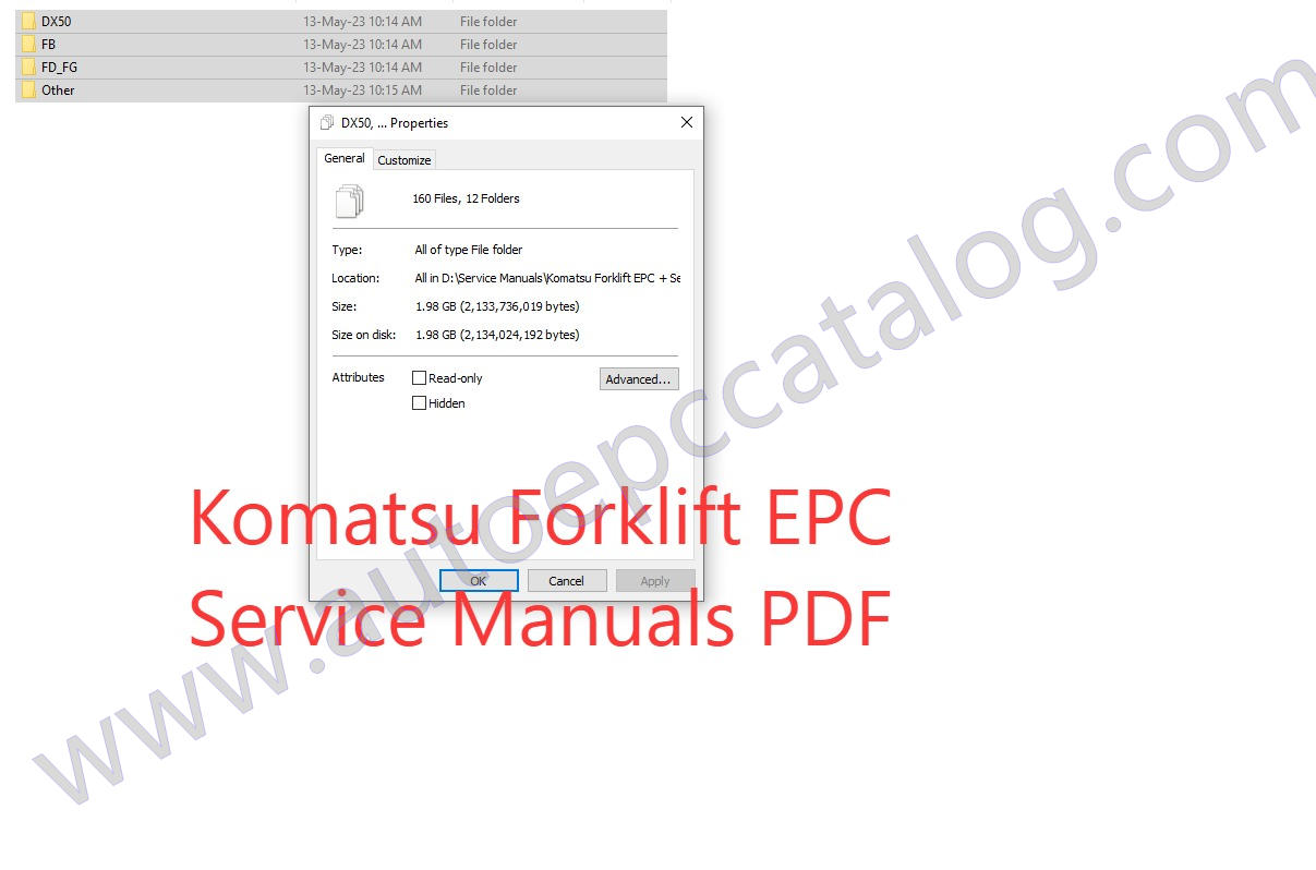 Komatsu Forklift EPC + Service Manuals PDF (1)