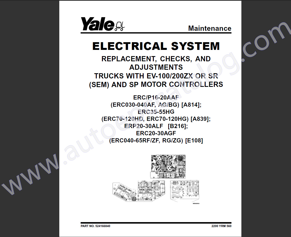 Yale Forklift Service and Parts Manuals Full Model Upd 2019 (2)