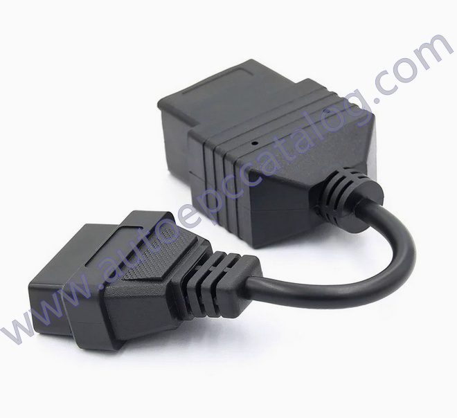 Toyota 17 Pin to OBD OBD2 16 Pin Convertor Cable (4)