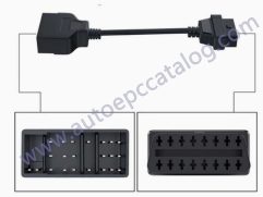 Toyota 22 Pins to 16 Pins OBD2 Convertor Adapter Cable (1)