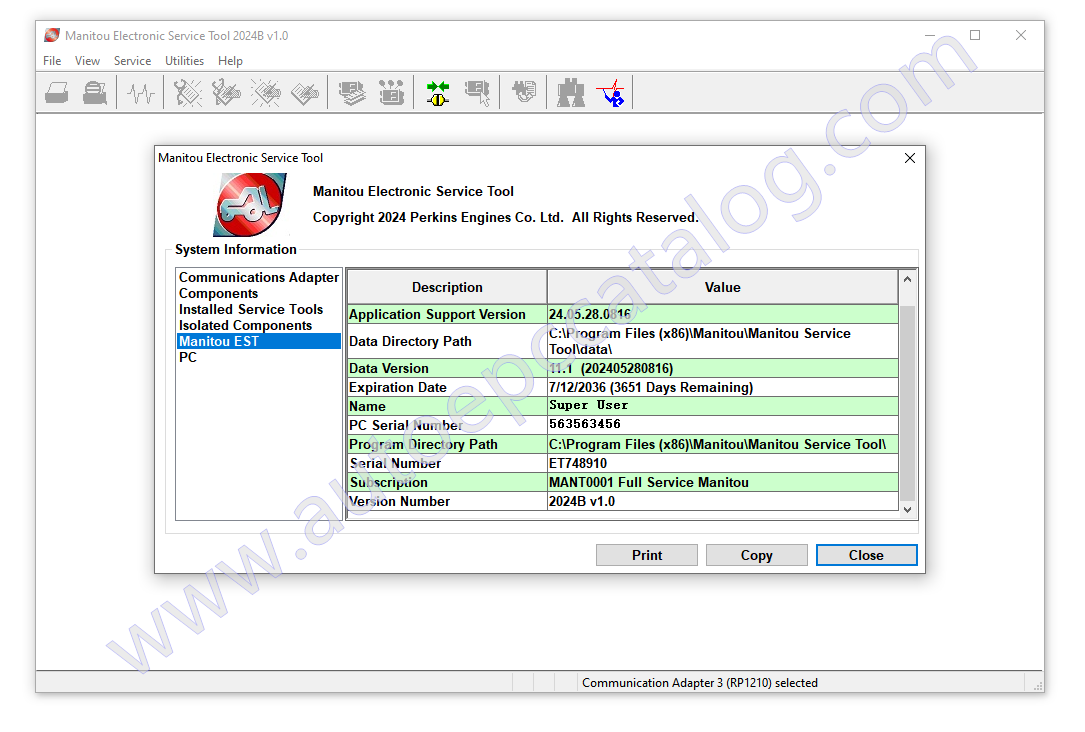 MANITOU EST 2024B Diagnostic Software (2)