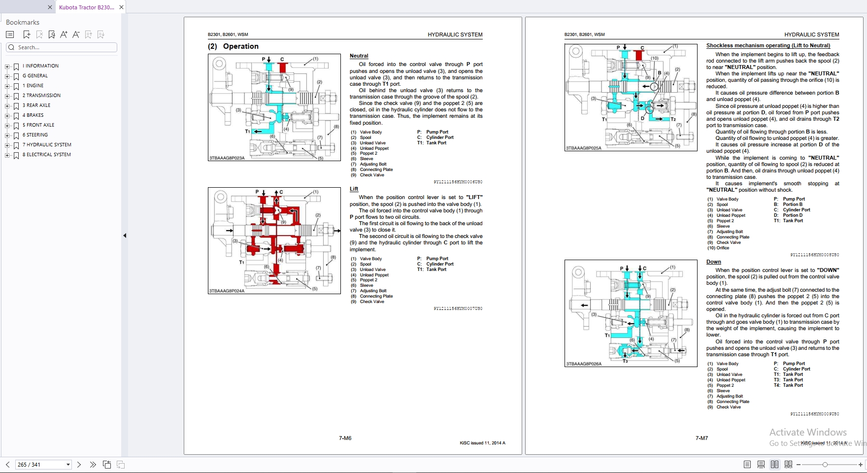 Kubota Construction Excavator Loader Operators Parts,Workshop Manual (4)